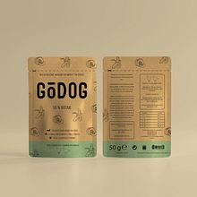 Godog (Snacks para perros 100% natural). Een project van  Ontwerp, Grafisch ontwerp y Packaging van Mario Flaquer - 18.11.2022