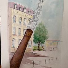 Mon projet du cours : Dessin architectural à l’aquarelle et à l’encre. Een project van  Schetsen,  Tekening,  Architecturale illustratie, Sketchbook y  Illustratie met inkt van freddie33 - 17.11.2022