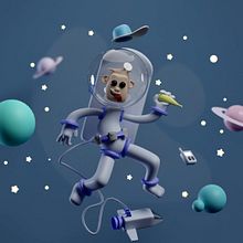 My project for course: 3D Character Creation in Blender. 3D, Character Design, 3D Modeling, 3D Character Design, and 3D Design project by tyarosh7 - 11.17.2022