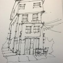 Building Sketch - Porto, Portugal by Gregg Brown. Traditional illustration project by Gregg Brown - 11.17.2022