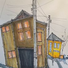 Casa. Sketching, Drawing, and Architecture project by Chantal Cerise - 11.19.2022