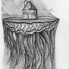 La tinta sobre el papel lleno de grafito. Traditional illustration, and Drawing project by Juan Alfonso - 11.04.2022
