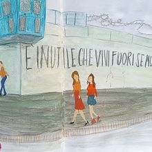 Il mio progetto del corso: Sketchbook pittorico a gouache Ein Projekt aus dem Bereich Traditionelle Illustration, Skizzenentwurf, Zeichnung, Architektonische Illustration, Sketchbook und Gouachemalerei von erboristeriamarchi - 20.11.2022