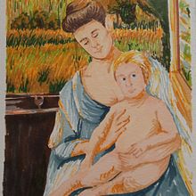 Cambio de Luz a la Pintura de Cassatt. Painting, and Lighting Design project by Ainhoa Venegas - 10.14.2022