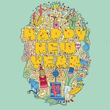 Happy new year. Traditional illustration project by Rick Redznak - 11.20.2022