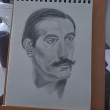 Mi proyecto del curso: Retrato realista al carboncillo. Projekt z dziedziny Trad, c, jna ilustracja,  Sztuki piękne,  R, sunek, Portret, R, sunek realist i czn użytkownika zgomezal - 20.11.2022
