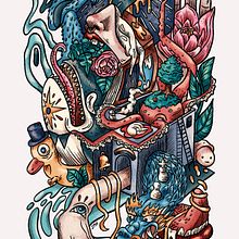 Mijn project van de cursus: Teken vanuit je verbeelding en creëer dromerige illustraties. Projekt z dziedziny Trad, c, jna ilustracja,  R i sunek użytkownika Sanne-Marie Kohlmann - 20.11.2022