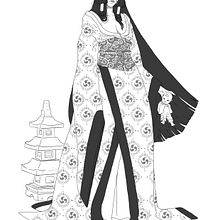 Proyecto yokai : Ubume. Un proyecto de Diseño, Ilustración tradicional, Diseño de personajes, Diseño editorial, Diseño de juegos y Pintura a la acuarela de Natalia Chico Soria - 20.11.2022
