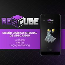 Grafismo videojuego para móviles ResCUBE. Un proyecto de Diseño de videojuegos, UX / UI, Diseño gráfico y Videojuegos de José Antonio Álvarez Pacios - 15.07.2022