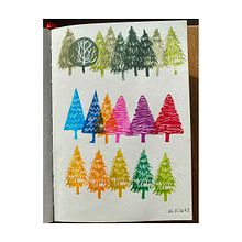 Explorando el mundo de los sellos. Printing, Traditional illustration, Arts, Crafts, and Fine Arts project by Nora - 11.21.2022