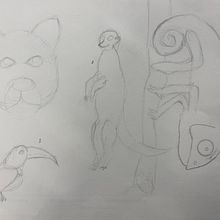 boceto animales. Un projet de Esquisse  de Carla Ruiz - 21.11.2022