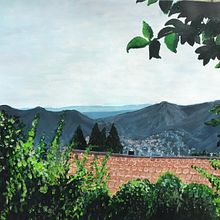 View in Toscany. Acr, and lic Painting project by Aline Boersen - 11.01.2022