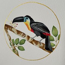 Mi proyecto del curso: Acuarela con detalles en filigrana y toques metálicos. Ilustração tradicional, Pintura, Pintura em aquarela, Ilustração botânica, Ilustração naturalista, e Pintura decorativa projeto de Marilin Barrios - 21.11.2022