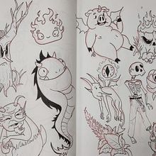 Meu projeto do curso: Caderno de desenho: Crie personagens fantásticos. Un proyecto de Diseño de personajes, Bocetado, Dibujo a lápiz, Dibujo y Sketchbook de Matheus Vitor Rodrigues Silverio - 21.11.2022