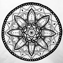 My project for course: The Art of Mandala Drawing: Create Geometric Patterns. Drawing & Ink Illustration project by lazypig219 - 11.17.2022