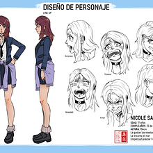 Mi proyecto del curso: Creación de Nicole Satou. Traditional illustration, Character Design, Comic, and Manga project by Camilo Rojo - 11.06.2022