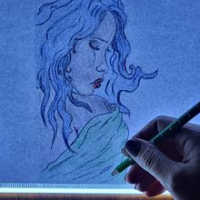 BLU 2 . % saraterra_1 tarafından hazırlanan Geleneksel illüstras, on, Portre Çizimi, Renkli Kalem Çizimi, Ve Sanatsal Çizim projesi - 11.22.2022