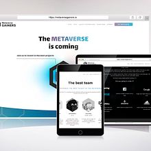 Página web para plataforma de metaverso. Un proyecto de Diseño Web de El estudio de Coco - 22.11.2022