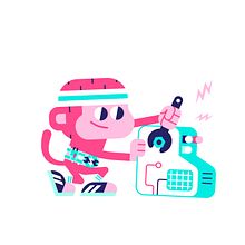 GIF animation. Traditional illustration, Animation, Character Animation, and Character Design project by Loulou & Tummie - 11.22.2022