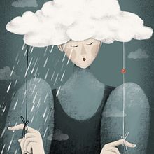 Feelings. Traditional illustration, Character Design, Painting, Creativit, Drawing, Digital Illustration, and Portrait Drawing project by Darka White - 11.22.2022