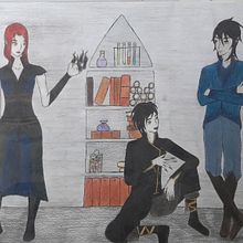 Meu projeto do curso: Concept art para design de personagens e worldbuilding. Un progetto di Illustrazione tradizionale, Character design, Illustrazione digitale, Arte concettuale, Disegno digitale e Pittura digitale di amandavzf - 22.11.2022