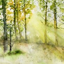 My project for course: Dreamy Watercolor Landscapes: Paint with Light. Pintura, e Pintura em aquarela projeto de Karin Kersteter - 22.11.2022