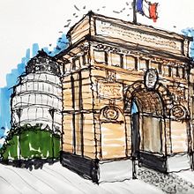 ARCO DE MONTPELLIER. Een project van Traditionele illustratie van Pedro Corbalan - 13.11.2022