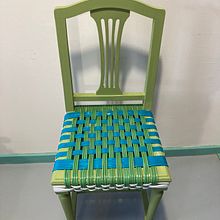 Mi proyecto del curso: Introducción al tejido en cordón de PVC. Projekt z dziedziny Craft, Projektowanie i w, rób mebli, Projektowanie wnętrz,  Dekoracja wnętrz,  Tkactwo, Upc, cling, Tkanie, Wzornictwo tekst i liów użytkownika mismarkinas - 23.11.2022