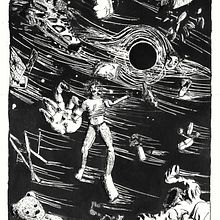 Autorretrato con hoyo negro. Projekt z dziedziny Trad, c, jna ilustracja,  R, sunek,  R, sunek art, st, czn,  R i sunek atramentem użytkownika Daniel Reynoso - 24.11.2022