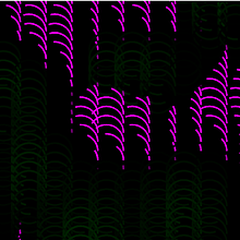 Circle Noise Grid Edit. Un progetto di Design, Animazione, Graphic design, Web development, Creatività, JavaScript e Design digitale di scobyx - 24.11.2022