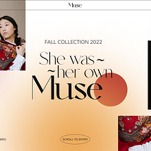 She was her own Muse. Design, UX / UI, Creative Consulting, Marketing, Web Design, Creativit, and Portfolio Development project by Kushanthi Hasinika - 11.23.2022