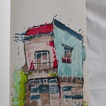 Il mio progetto del corso: Disegno architettonico espressivo con pennarelli colorati. Projekt z dziedziny Sketching,  R, sunek, Sketchbook,  R, sunek architektoniczn,  R i sunek atramentem użytkownika Simone Paris - 24.11.2022