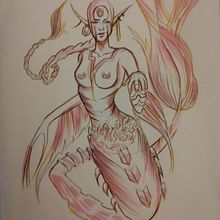 My project for course: Fantasy Sketchbook: Draw Characters from Imagination. Projekt z dziedziny Trad, c, jna ilustracja, Kreat, wność,  R, sunek i Sketchbook użytkownika ewakozlowska86 - 24.11.2022