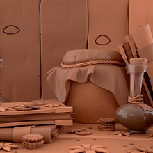 Meu projeto do curso: Modelagem de objetos em estilo cartoon com Maya. Un progetto di 3D, Modellazione 3D e Progettazione 3D di Carolina Viana - 01.01.2023