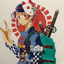 PP dibujo estilo japones. Traditional illustration project by joel Alcala - 11.24.2022