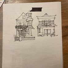 My project for course: Expressive Architectural Sketching with Colored Markers. Esboçado, Desenho, Ilustração arquitetônica, Sketchbook e Ilustração com tinta projeto de Casey Ellmer - 24.11.2022