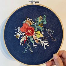 Mi proyecto del curso: Técnicas avanzadas de bordado: puntadas y composiciones con volumen. Embroider, and Textile Design project by Victoria Ripari - 11.25.2022