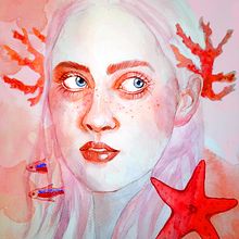 Mój projekt z kursu: Portret ilustrowany z użyciem akwareli. Projekt z dziedziny Trad, c, jna ilustracja,  Sztuki piękne,  Malarstwo,  R, sunek, Malowanie akwarelą, Portret,  R, sunek art, st i czn użytkownika Agnieszka Górka - 25.11.2022