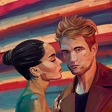 Robert Pattinson e Zoe Kravitz - The Batman - Expressive Digital Portraits: Unique Style Techniques on Procreate - Domestika - Project by Rod Lovell. Traditional illustration, Pencil Drawing, Drawing, Portrait Drawing, Realistic Drawing, Artistic Drawing, Digital Drawing, Figure Drawing, Painting, Watercolor Painting, Acr, lic Painting, Oil Painting, Digital Illustration, Digital Painting, Fashion Illustration	, Portrait Photograph, Portfolio Development, Self-Portrait Photograph, Fine Arts, Fine-Art Photograph, Photograph, Br, ing, Identit, Br, Strateg, Social Media, Instagram, Concept Art, Character Design, Arts, Crafts, Design, Film, Video, TV, Film, Film Photograph, Colored Pencil Drawing, Social Media Design, Manga, and Comic project by Rod Lovell - 11.25.2022