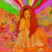 My project in Portrait Illustration: The dream illustration by Rod Lovell in Infinite Painter. Pencil Drawing, Drawing, Portrait Drawing, Realistic Drawing, Artistic Drawing, Digital Drawing, Figure Drawing, Colored Pencil Drawing, Painting, Watercolor Painting, Acr, lic Painting, Digital Illustration, Digital Painting, and Traditional illustration project by Rod Lovell - 11.25.2022