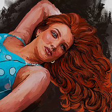 The Girl Lying Down by Rod Lovell - A Guide to Creating Digital Portraits. Traditional illustration, Pencil Drawing, Drawing, Portrait Drawing, Realistic Drawing, Artistic Drawing, Digital Drawing, Figure Drawing, Painting, Digital Illustration, and Digital Painting project by Rod Lovell - 11.25.2022