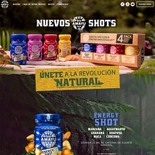 Nuevos Bio Amayu Shots. Un proyecto de Desarrollo Web de Victor Alonso Pérez Lupú - 22.11.2022