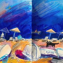 My sketchbook practice. Traditional illustration, Drawing, Collage, Painting, Watercolor Painting, Art Direction, Arts, Crafts, Fine Arts, L, scape Architecture, Sketching, Pencil Drawing, Portrait Drawing, Artistic Drawing, Children's Illustration, and Sketchbook project by Daria Gushchina - 11.25.2022