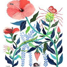 Mi proyecto del curso: Ilustración floral con gouache. Un progetto di Illustrazione digitale, Illustrazione botanica e Pittura gouache di Tamara - 19.11.2022