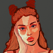 Lusya Abramovskaya Portrait Comic Style by Rod. Traditional illustration, Pencil Drawing, Drawing, Portrait Drawing, Realistic Drawing, Artistic Drawing, Digital Drawing, Figure Drawing, Colored Pencil Drawing, Comic, Vector Illustration, Digital Illustration, Sketching, Sketchbook, Painting, Watercolor Painting, Acr, lic Painting, Oil Painting, Digital Painting, Gouache Painting, Matte Painting, Decorative Painting, Decoration, Editorial Illustration, Ink Illustration, Botanical Illustration, and Fashion Illustration	 project by Rod Lovell - 11.25.2022