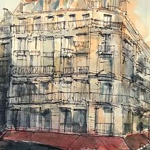 My project for course: Architectural Sketching with Watercolor and Ink. Un projet de Esquisse , Dessin, Aquarelle, Illustration architecturale, Carnet de croquis et Illustration à l'encre de zhengnan1206 - 25.11.2022