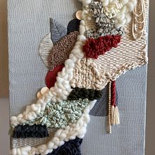 Mi proyecto del curso: Cuadros textiles: combina tejido, bordado y punch needle. Un progetto di Design di accessori, Artigianato, Ricamo, Interior Design, Fiber Art, Punch needle, Tessitura e Textile Design di neus_dpg - 25.11.2022