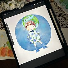 MissPeppi . Ilustrație tradițională de Simona Candido - 11.26.2022