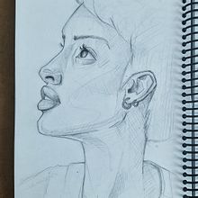 Meu projeto do curso: Caderno de retratos: explore o rosto humano. Sketching, Drawing, Portrait Drawing, Artistic Drawing, and Sketchbook project by Deb - 11.26.2022