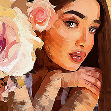 She is Sara Alzein by Rod Lovell - How to Begin Digital Portrait Painting from Scratch: Essential Tips. Pencil Drawing, Traditional illustration, Drawing, Portrait Drawing, Realistic Drawing, Artistic Drawing, Digital Drawing, Figure Drawing, Colored Pencil Drawing, Digital Illustration, Digital Painting, Fine Arts, Arts, Crafts, Portrait Photograph, Self-Portrait Photograph, Painting, Oil Painting, Acr, lic Painting, and Watercolor Painting project by Rod Lovell - 11.26.2022